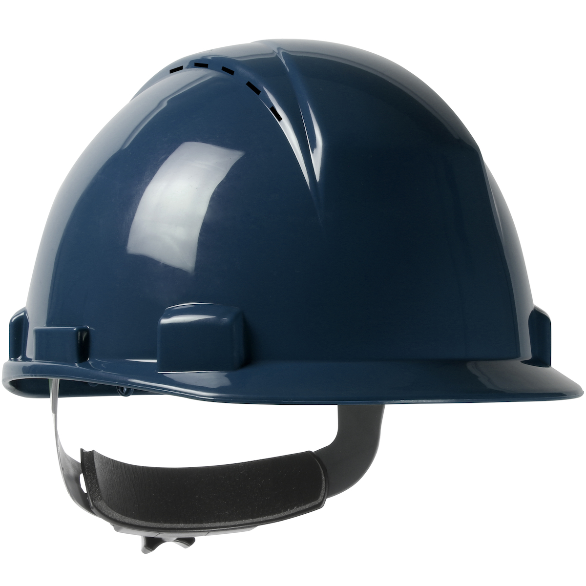 TYPE II, SHORT BRIM CAP STYLE HARD HAT WITH HDPE SHELL, 4-POINT TEXTILE SUSPENSION AND WHEEL RATCHET ADJUSTMENT