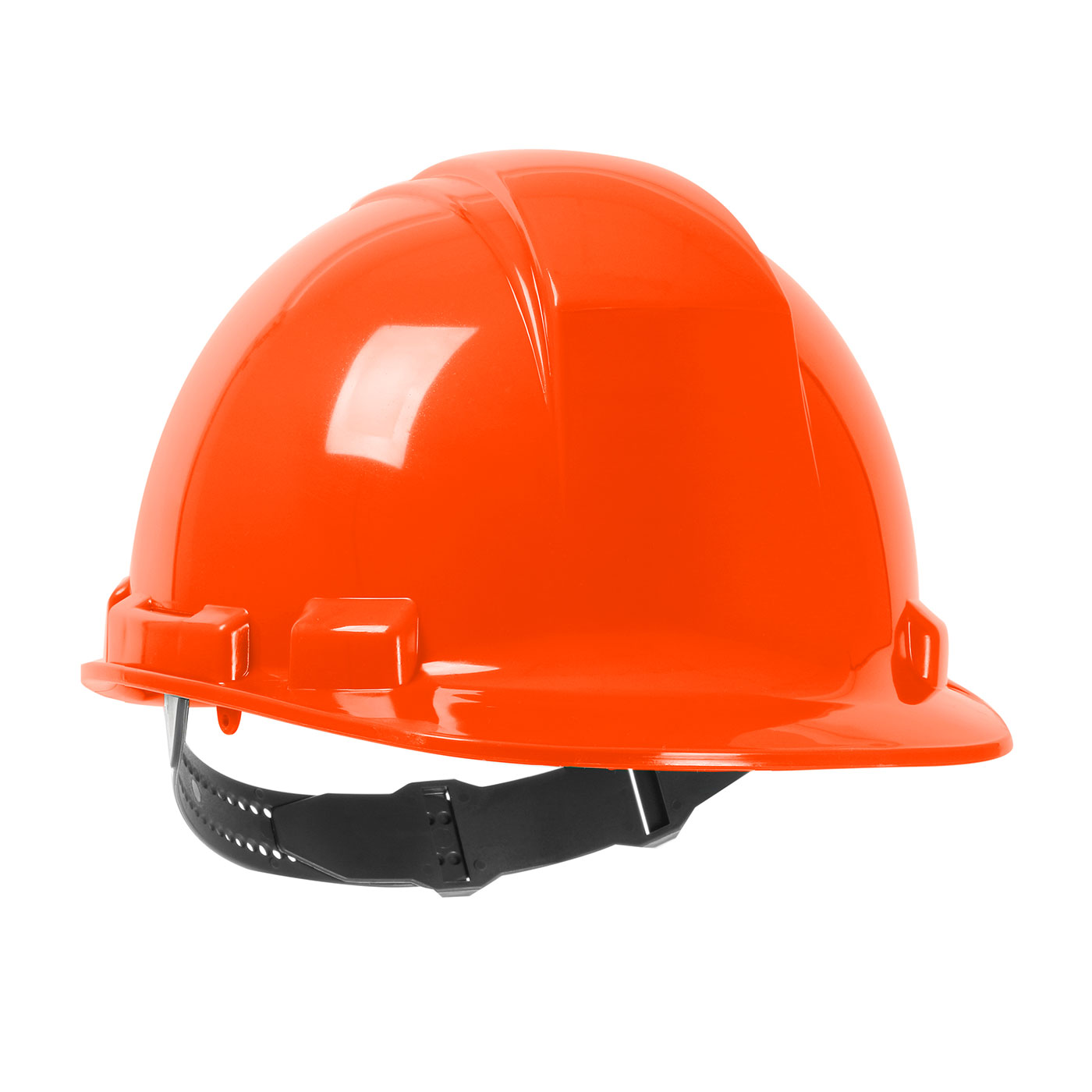 CAP STYLE HARD HAT WITH HDPE SHELL, 4-POINT TEXTILE SUSPENSION AND PIN-LOCK ADJUSTMENT