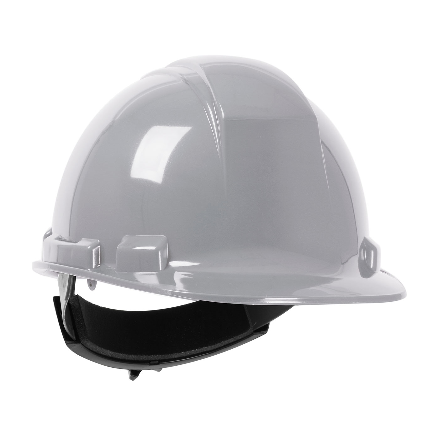 CAP STYLE HARD HAT WITH HDPE SHELL, 4-POINT TEXTILE SUSPENSION AND WHEEL RATCHET ADJUSTMENT