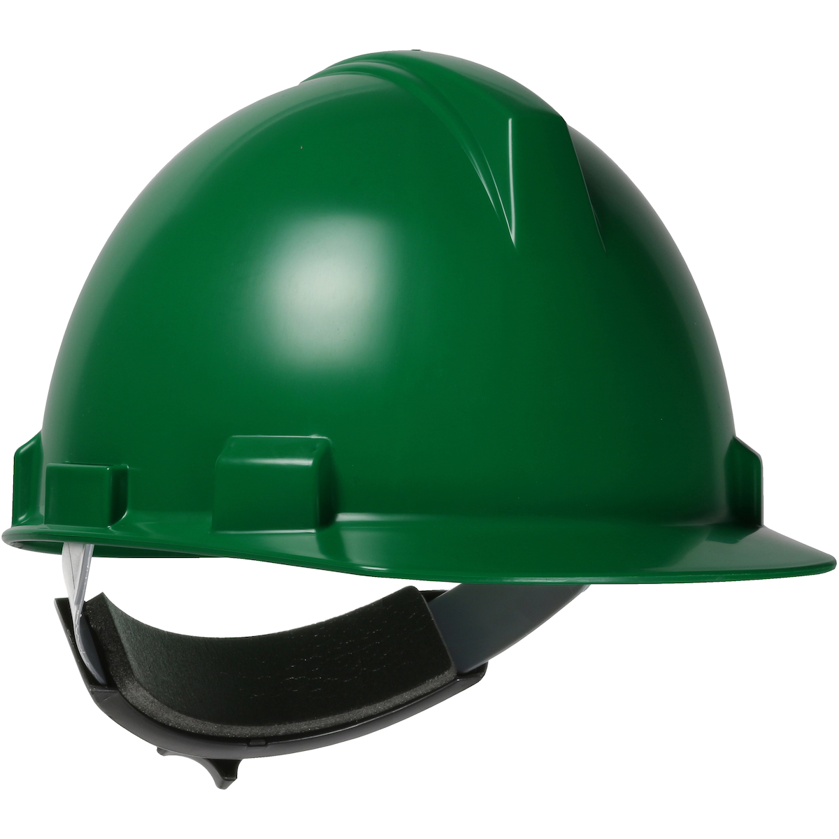CAP STYLE HARD HAT WITH POLYCARBONATE / ABS SHELL, 4-POINT TEXTILE SUSPENSION AND WHEEL RATCHET ADJUSTMENT