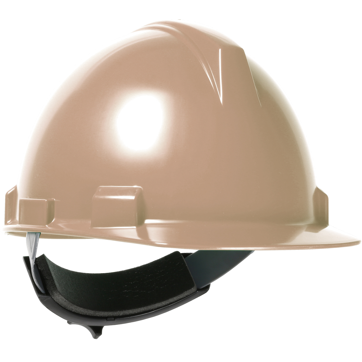 CAP STYLE HARD HAT WITH POLYCARBONATE / ABS SHELL, 4-POINT TEXTILE SUSPENSION AND WHEEL RATCHET ADJUSTMENT