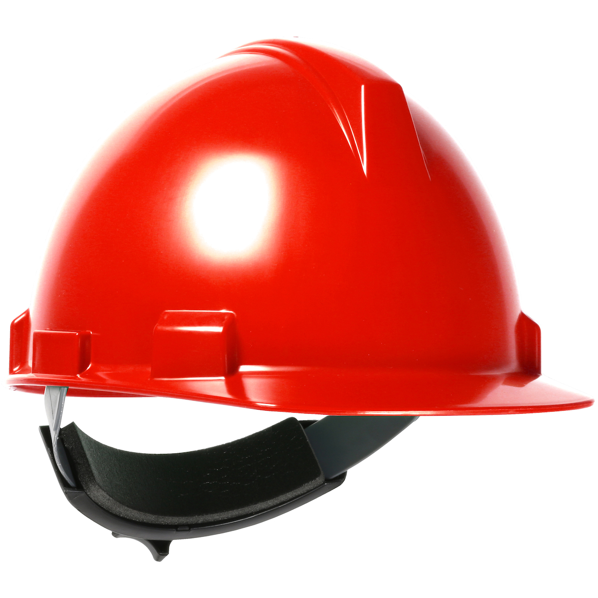 CAP STYLE HARD HAT WITH POLYCARBONATE / ABS SHELL, 4-POINT TEXTILE SUSPENSION AND WHEEL RATCHET ADJUSTMENT