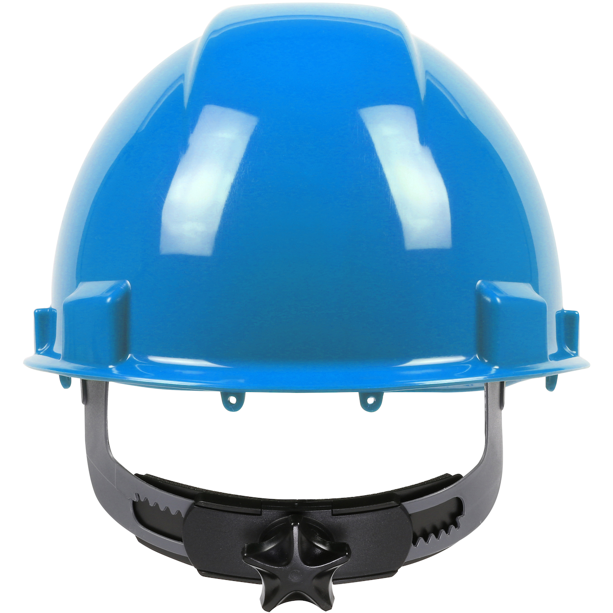 CAP STYLE HARD HAT WITH HDPE SHELL, 4-POINT TEXTILE SUSPENSION AND WHEEL RATCHET ADJUSTMENT
