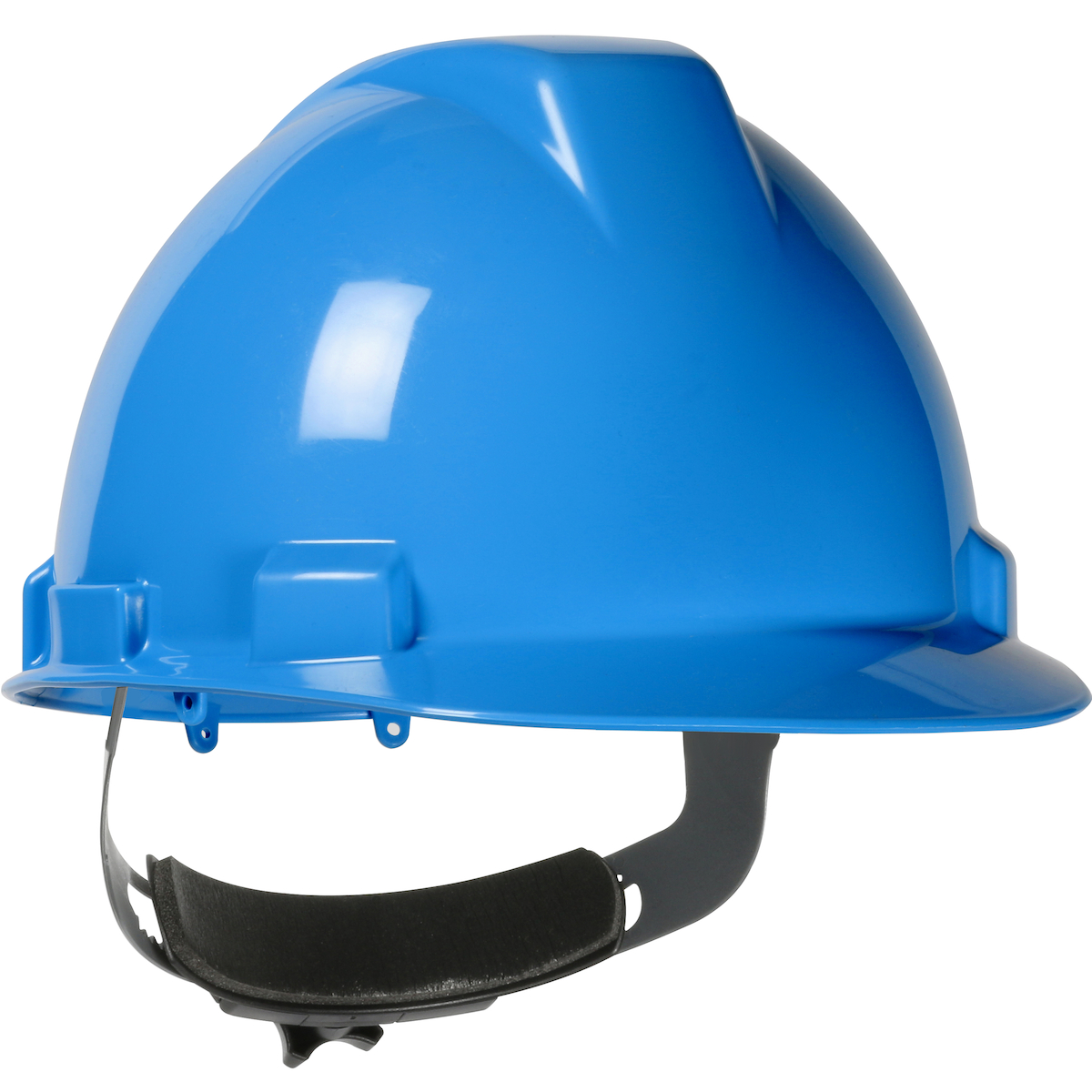 CAP STYLE HARD HAT WITH HDPE SHELL, 4-POINT TEXTILE SUSPENSION AND WHEEL RATCHET ADJUSTMENT