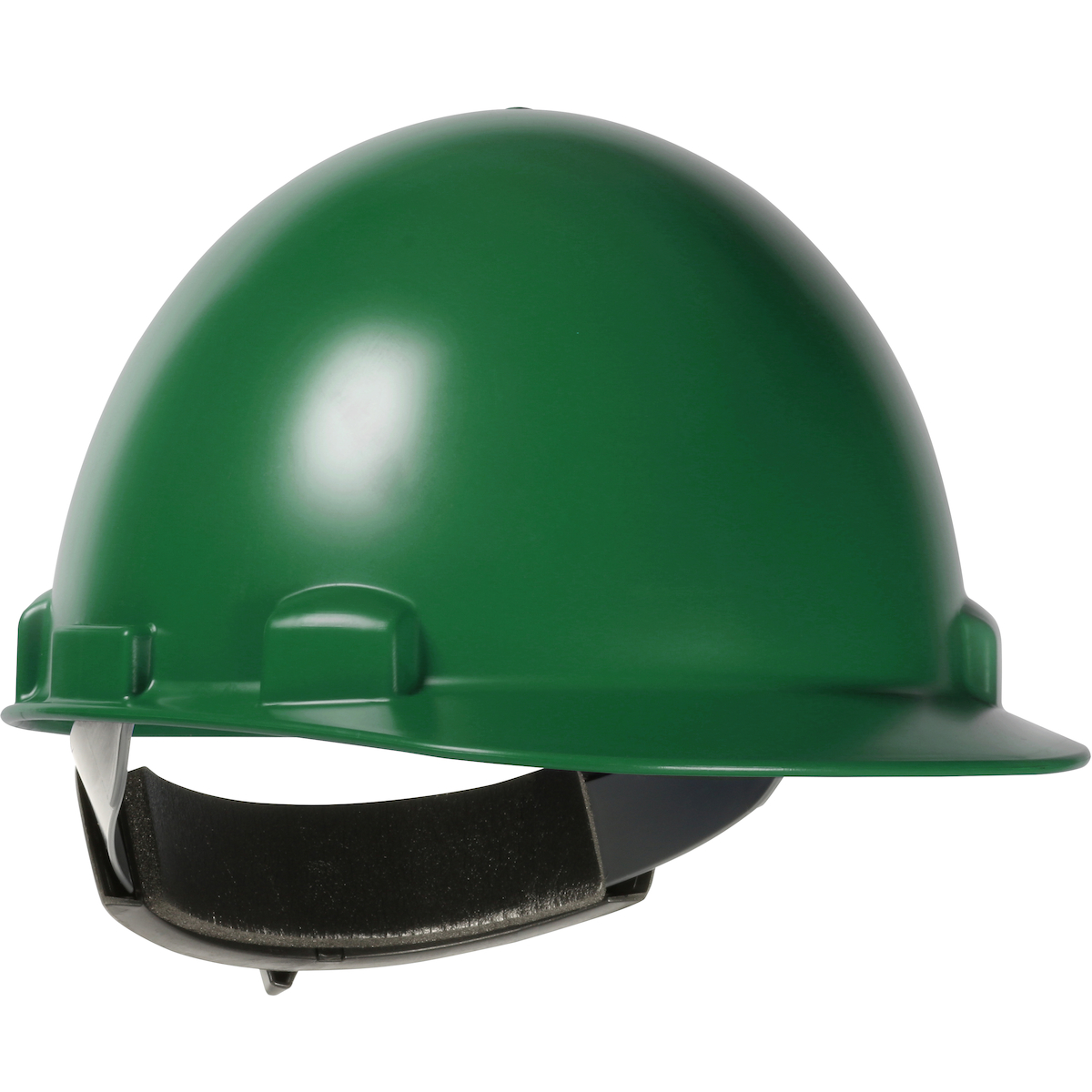 CAP STYLE SMOOTH DOME HARD HAT WITH ABS/POLYCARBONATE SHELL, 4-POINT TEXTILE SUSPENSION AND WHEEL-RATCHET ADJUSTMENT