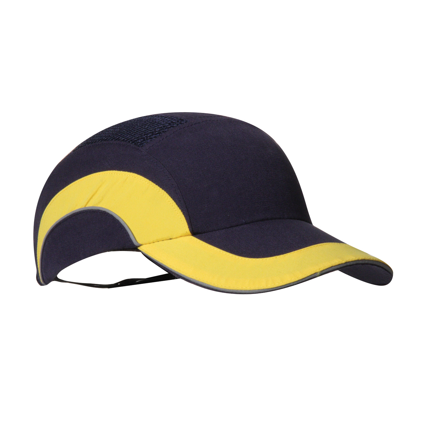BASEBALL STYLE BUMP CAP WITH HDPE PROTECTIVE LINER AND ADJUSTABLE BACK