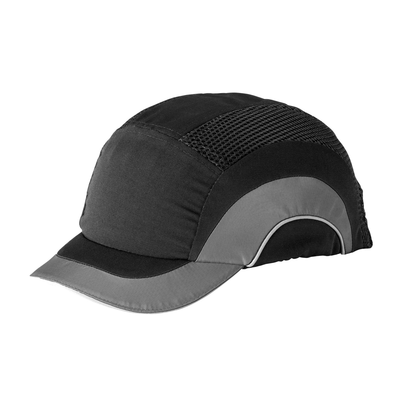 BASEBALL STYLE BUMP CAP WITH HDPE PROTECTIVE LINER AND ADJUSTABLE BACK - SHORT BRIM