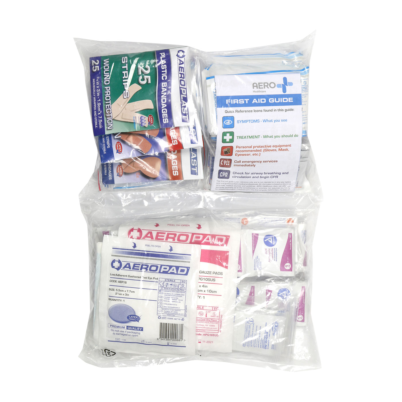 ANSI CLASS A FIRST AID REFILL POUCHES - 50 PERSON
