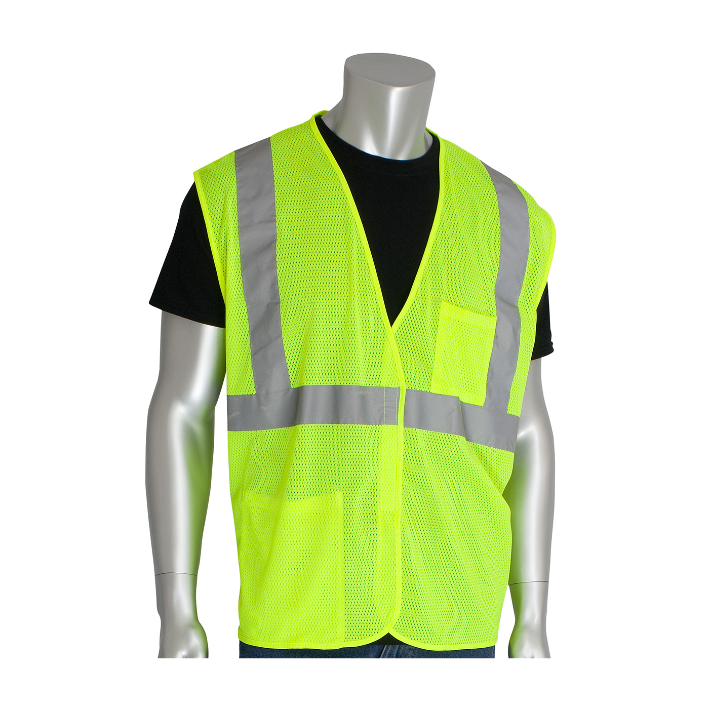 ANSI TYPE R CLASS 2 TWO POCKET VALUE MESH VEST