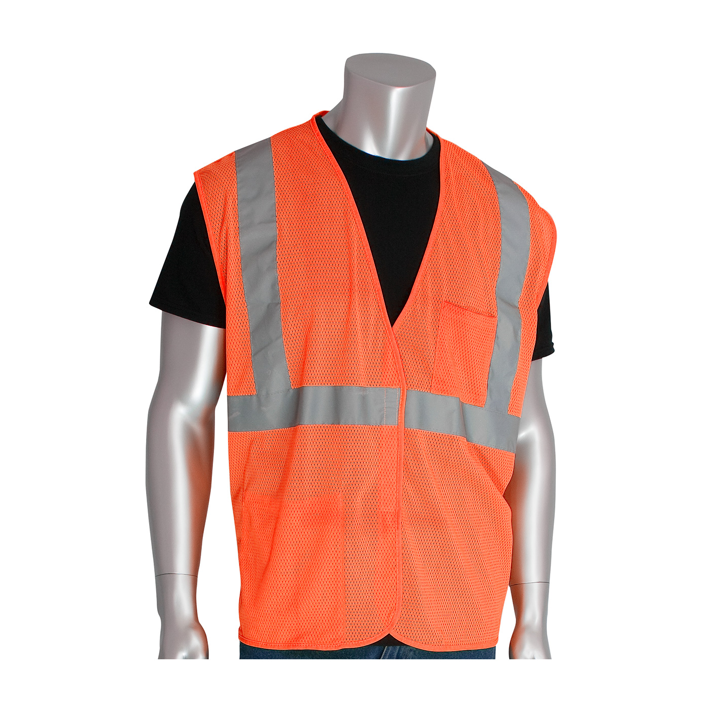 ANSI TYPE R CLASS 2 TWO POCKET VALUE MESH VEST