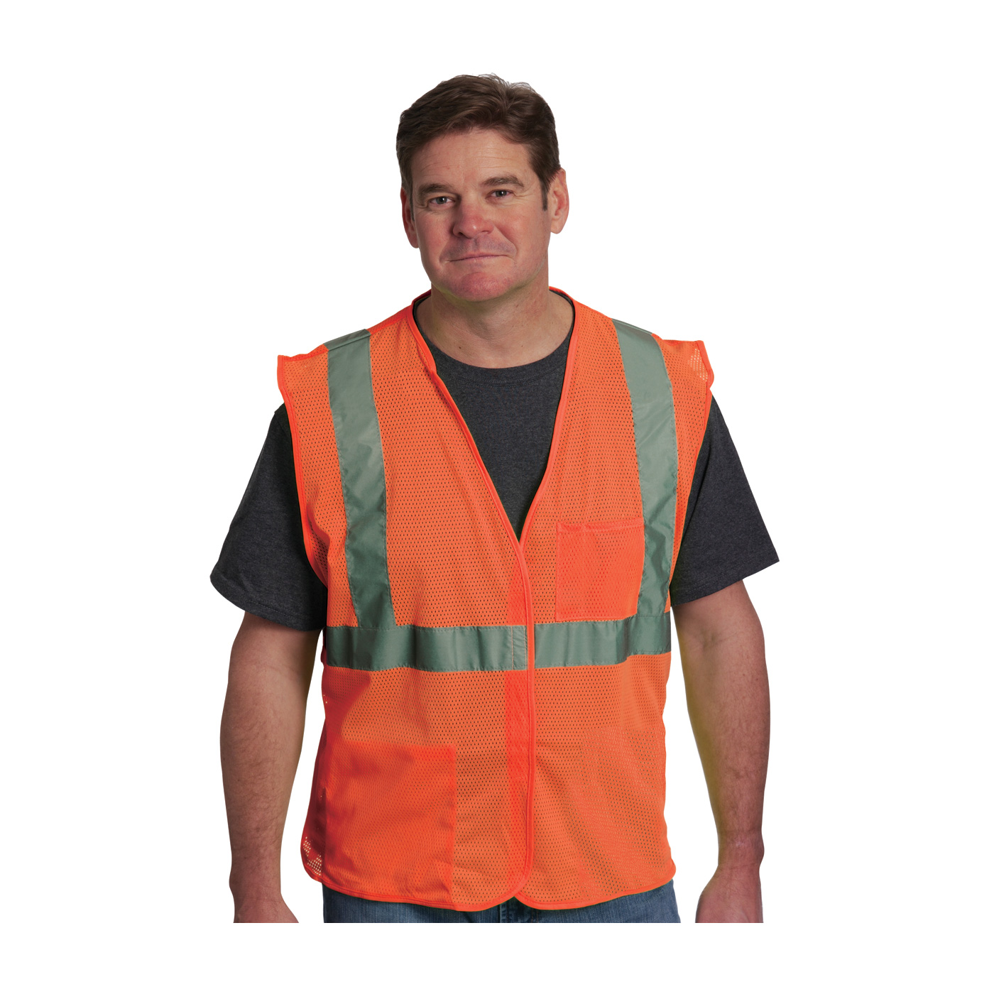 ANSI TYPE R CLASS 2 TWO POCKET VALUE MESH VEST