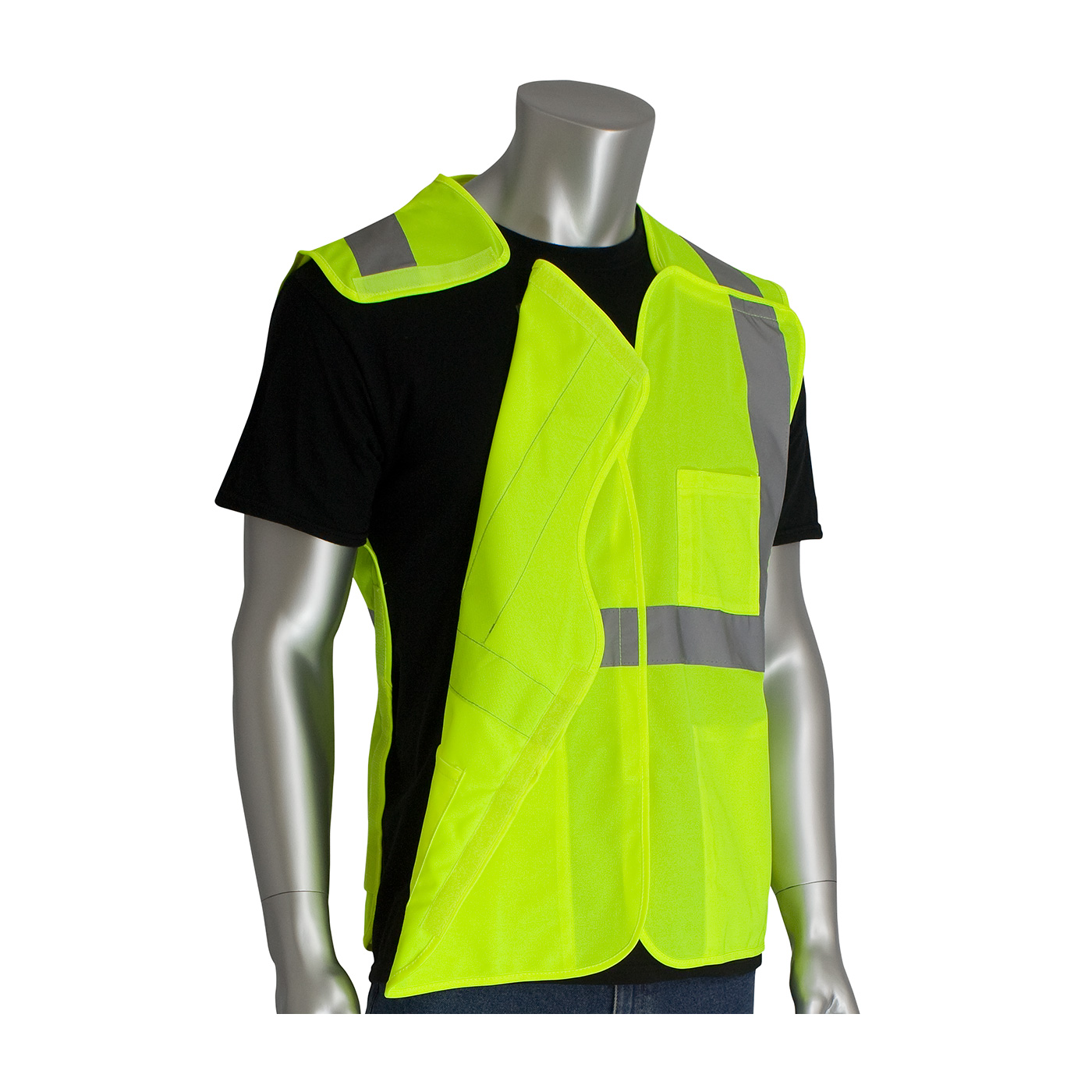 ANSI TYPE R CLASS 2 THREE POCKET SOLID BREAKAWAY VEST