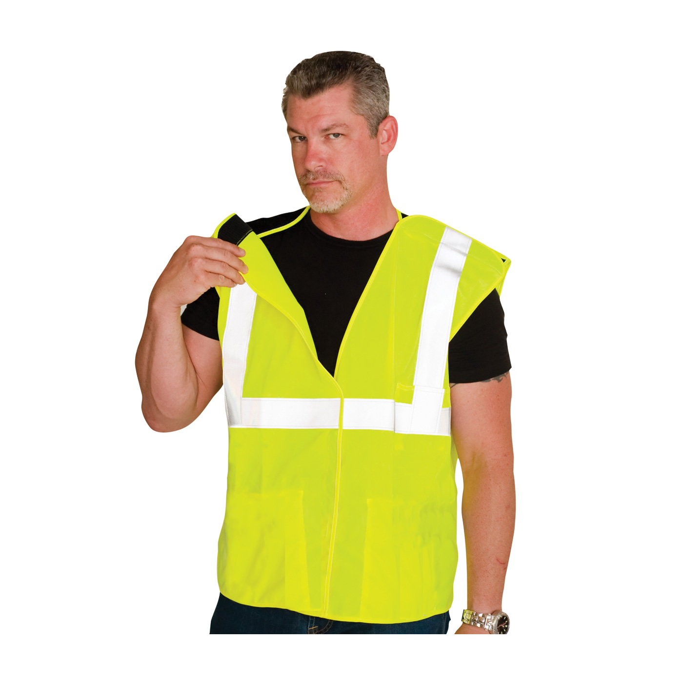 ANSI TYPE R CLASS 2 THREE POCKET SOLID BREAKAWAY VEST