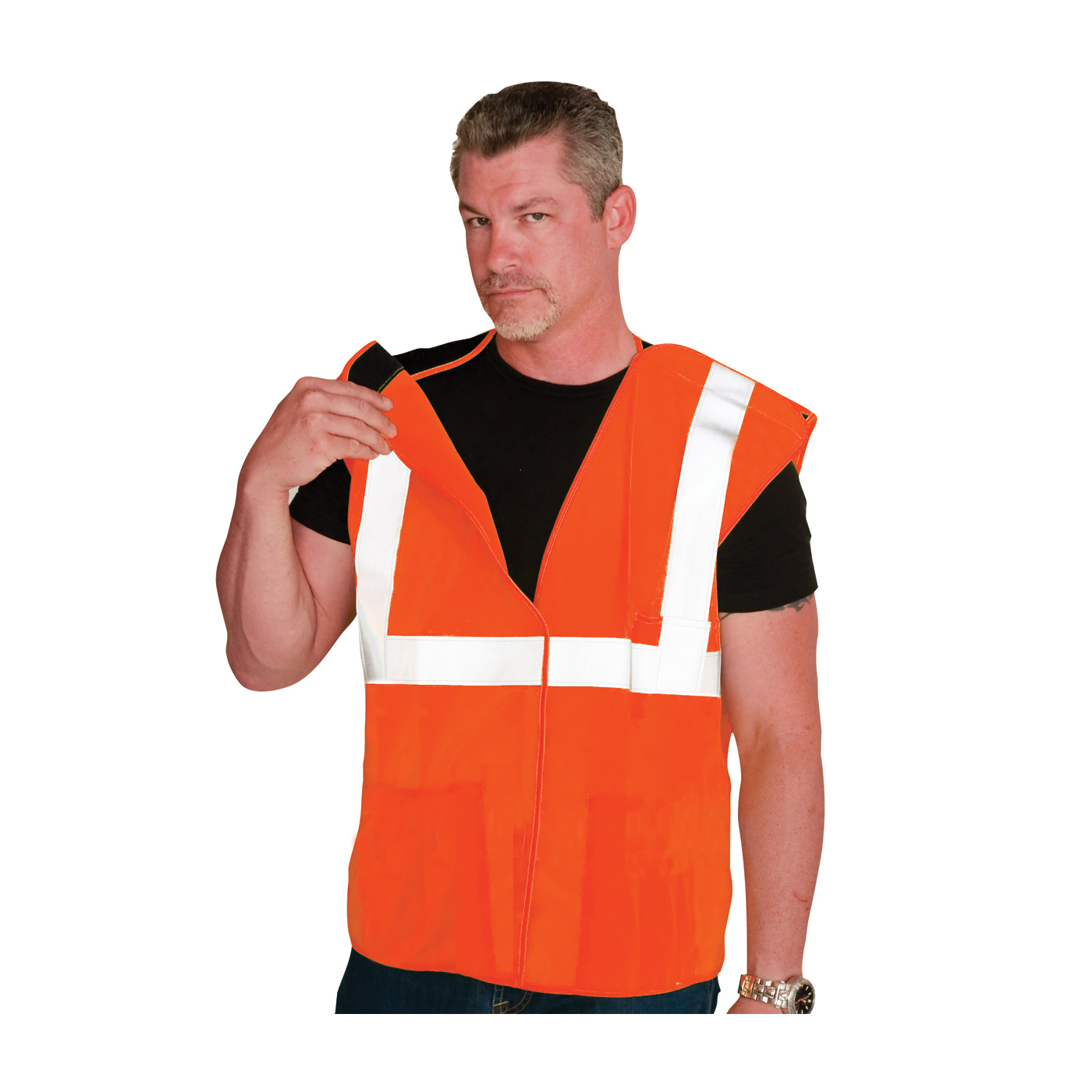 ANSI TYPE R CLASS 2 THREE POCKET SOLID BREAKAWAY VEST