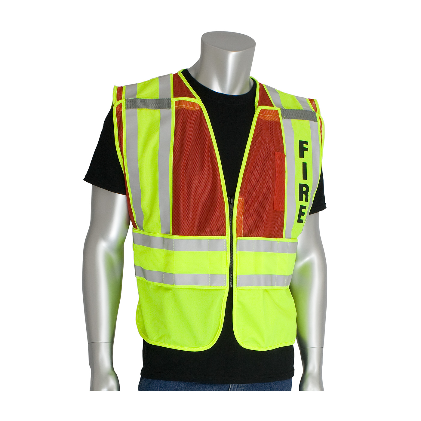 ANSI TYPE P CLASS 2 PUBLIC SAFETY VEST - FIRE LOGO