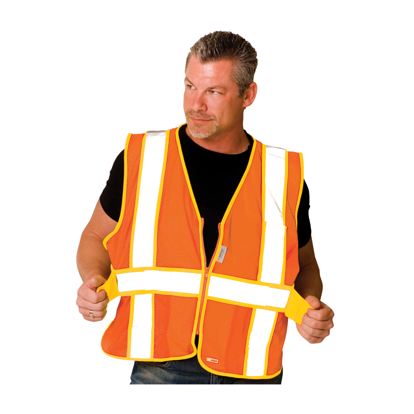 ANSI TYPE R CLASS 2 EXPANDABLE TWO-TONE MESH VEST