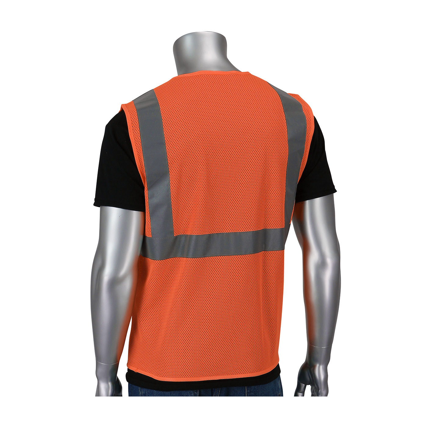 ANSI TYPE R CLASS 2 TWO POCKET VALUE ZIPPER MESH VEST