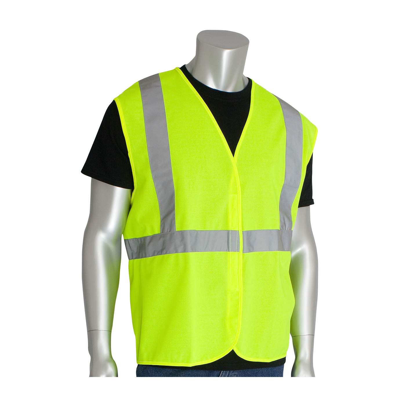 ANSI TYPE R CLASS 2 VALUE HOOK & LOOP SOLID VEST