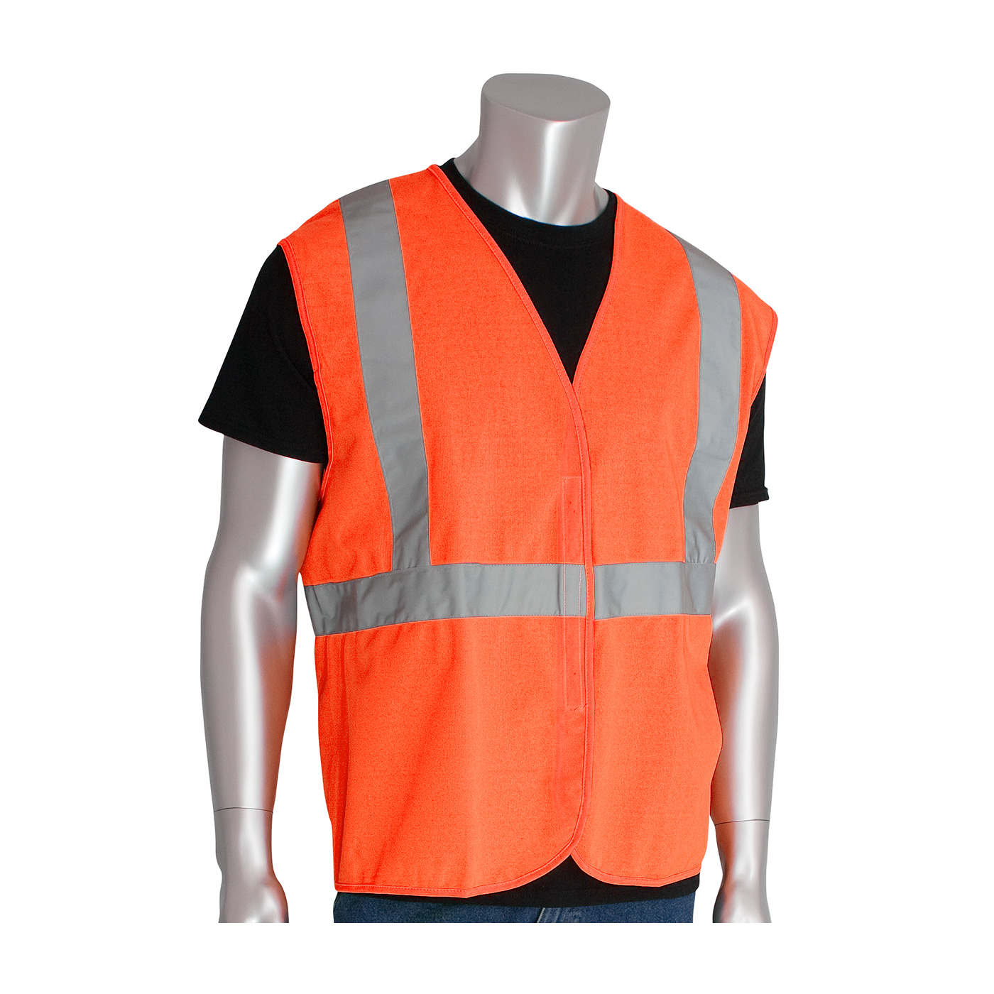ANSI TYPE R CLASS 2 VALUE HOOK & LOOP SOLID VEST