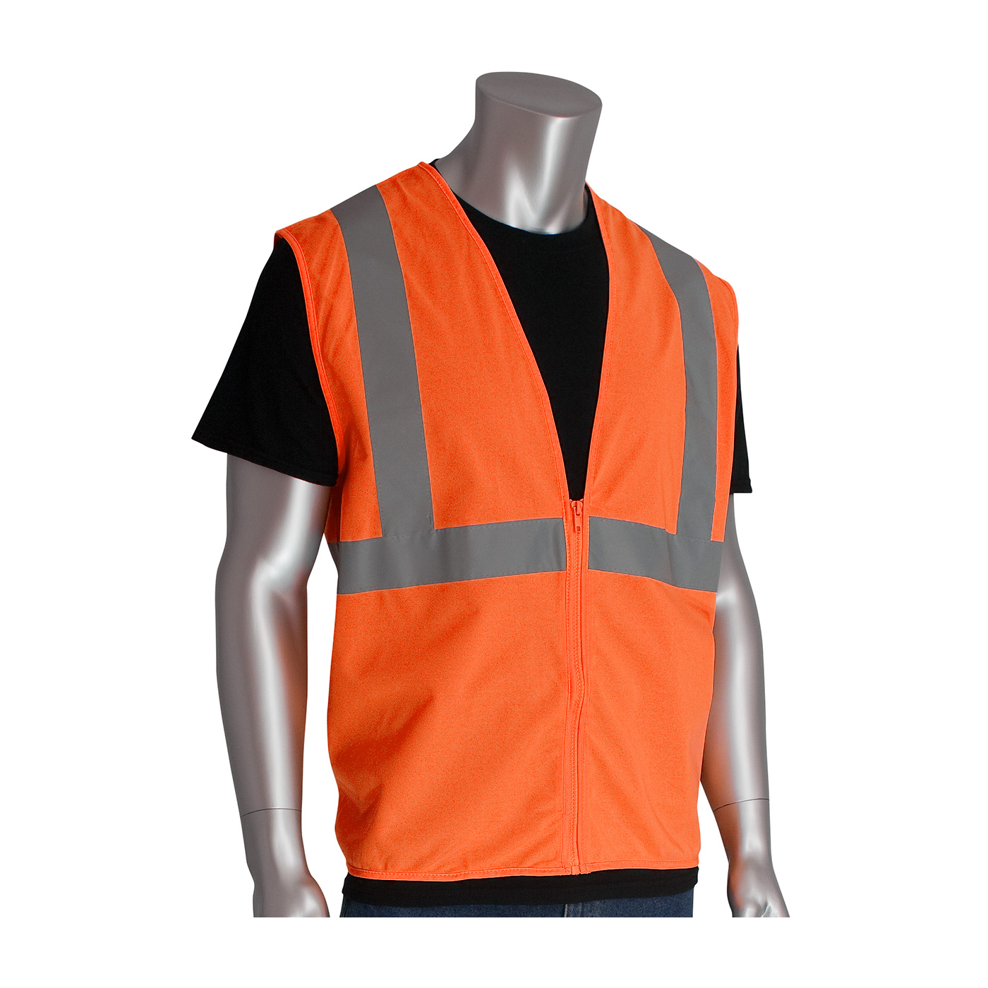 ANSI TYPE R CLASS 2 VALUE ZIPPER SOLID VEST