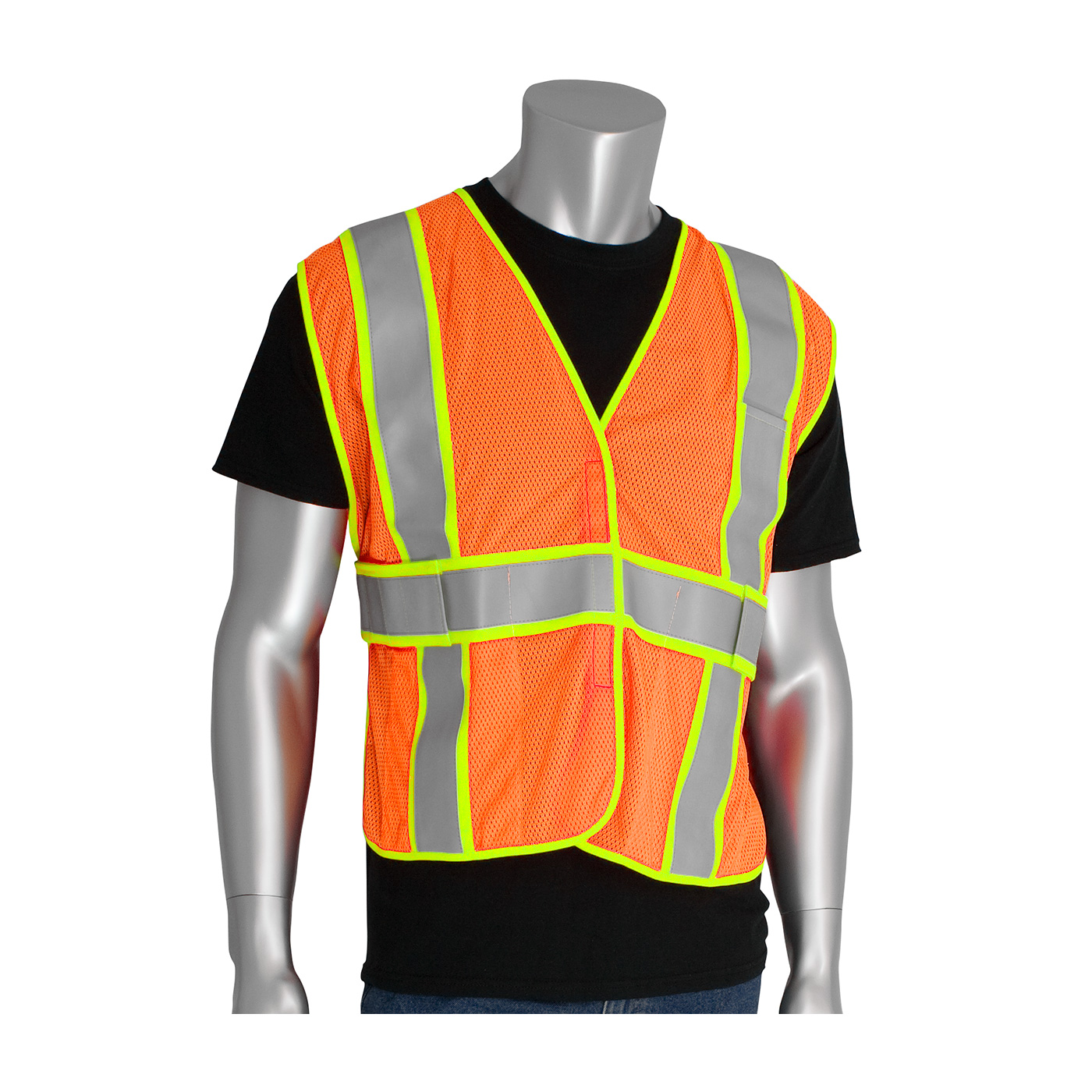 ANSI TYPE R CLASS 2 TWO-TONE EXPANDABLE FR TREATED MESH VEST