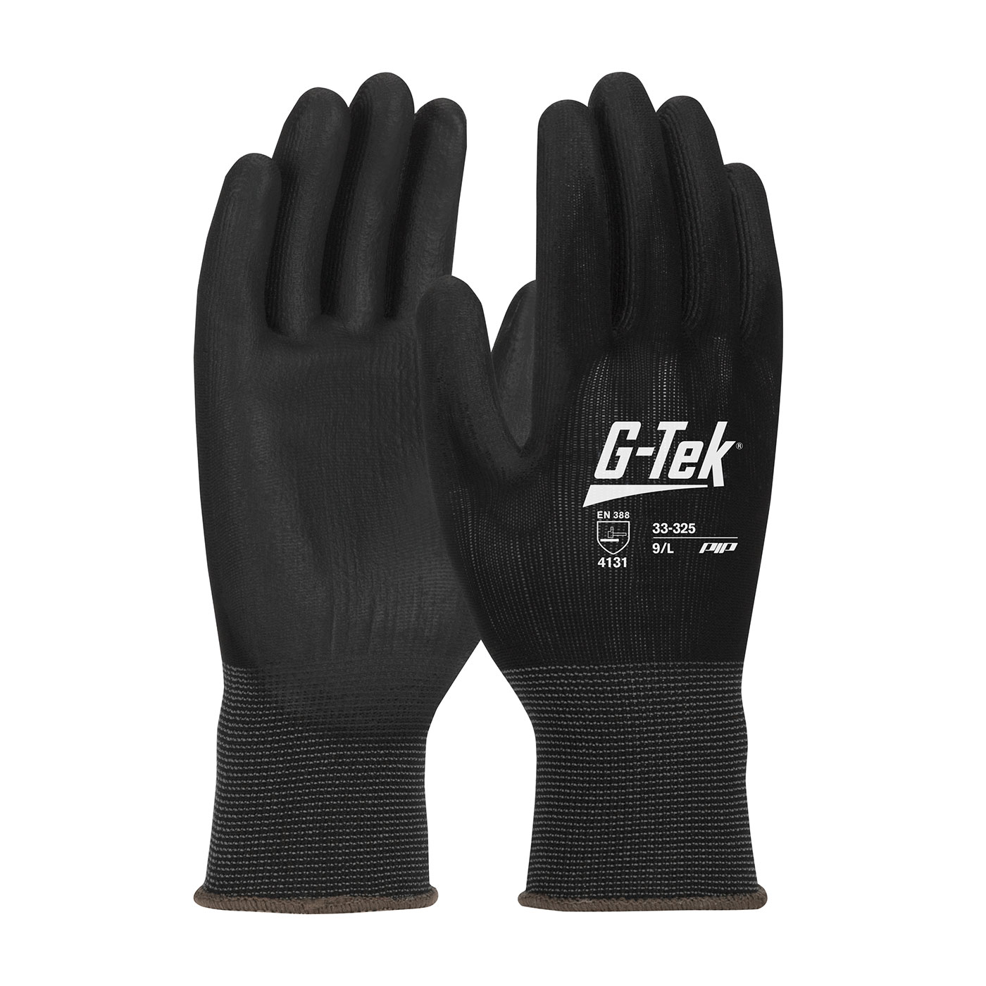 HEAVY WEIGHT SEAMLESS KNIT NYLON GLOVE WITH EXTRA THICK POLYURETHANE COATED FLAT GRIP ON PALM & FINGERS