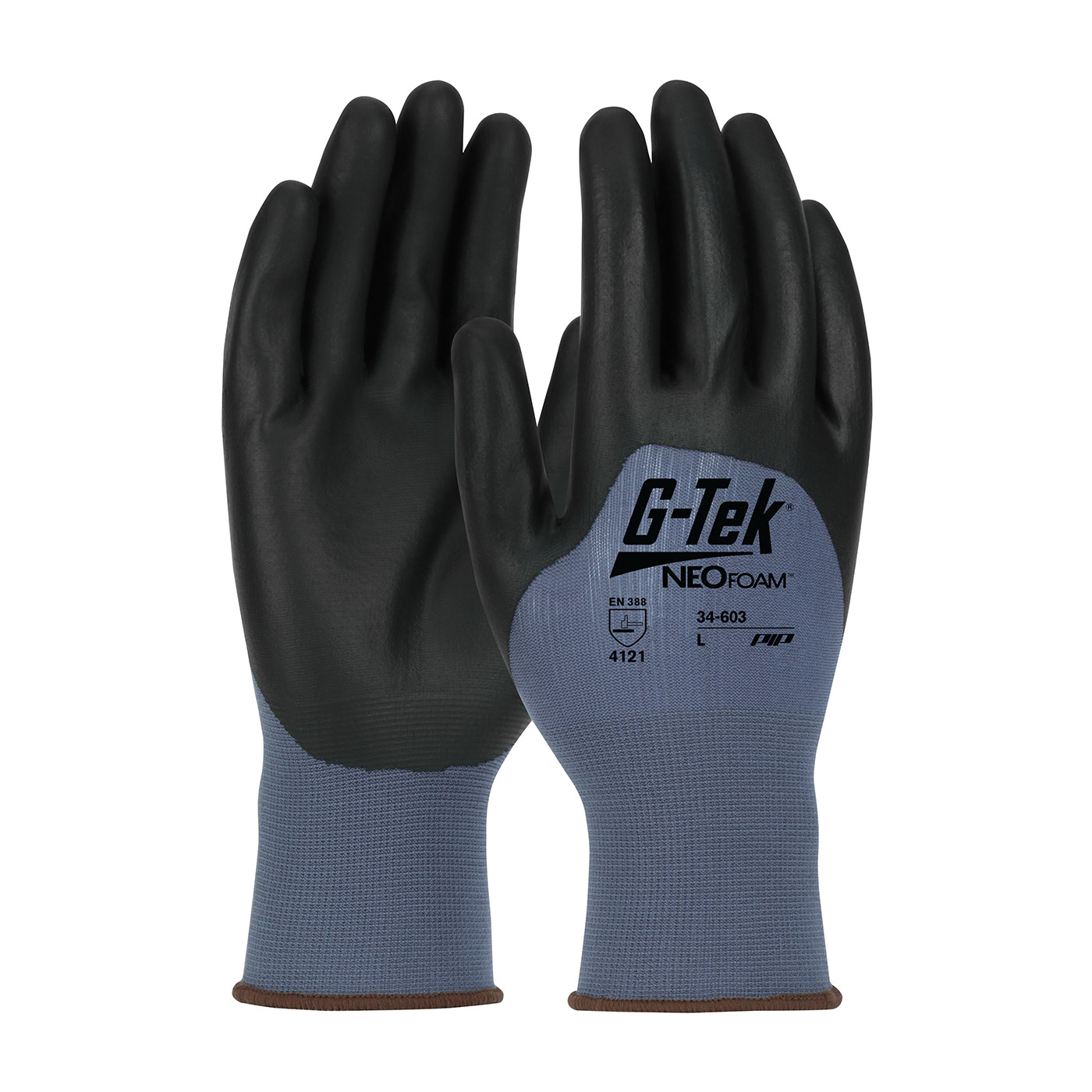 SEAMLESS NYLON GLOVE WITH NEOFOAM® COATED PALM, FINGERS & KNUCKLES - TOUCHSCREEN COMPATIBLE