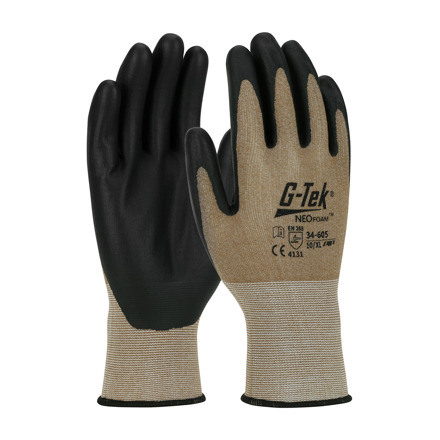SEAMLESS NYLON GLOVE WITH NEOFOAMĀ® COATED PALM & FINGERS - TOUCHSCREEN COMPATIBLE