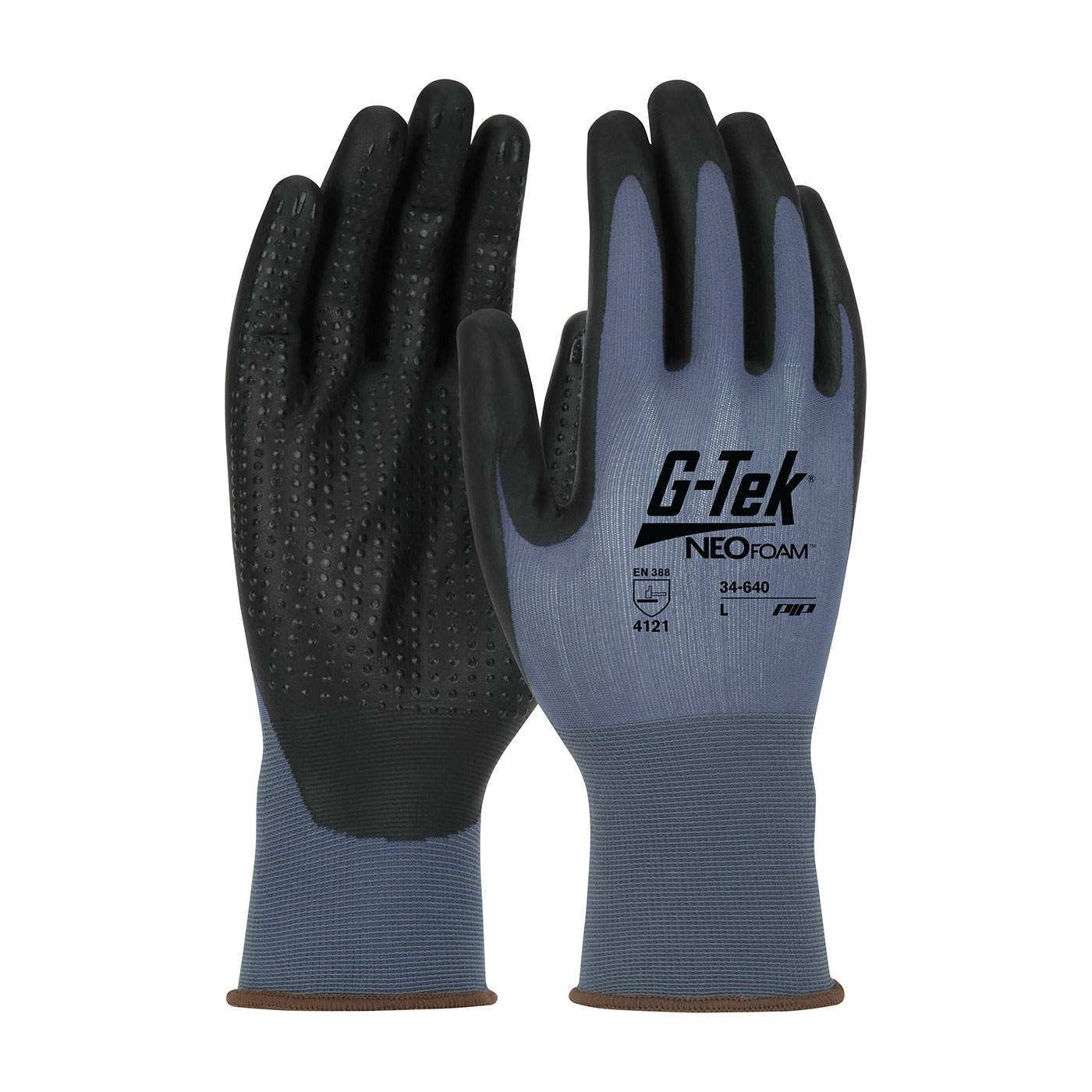 SEAMLESS NYLON GLOVE WITH NEOFOAMĀ® COATED PALM & FINGERS AND MICRO DOT PALM - TOUCHSCREEN COMPATIBLE