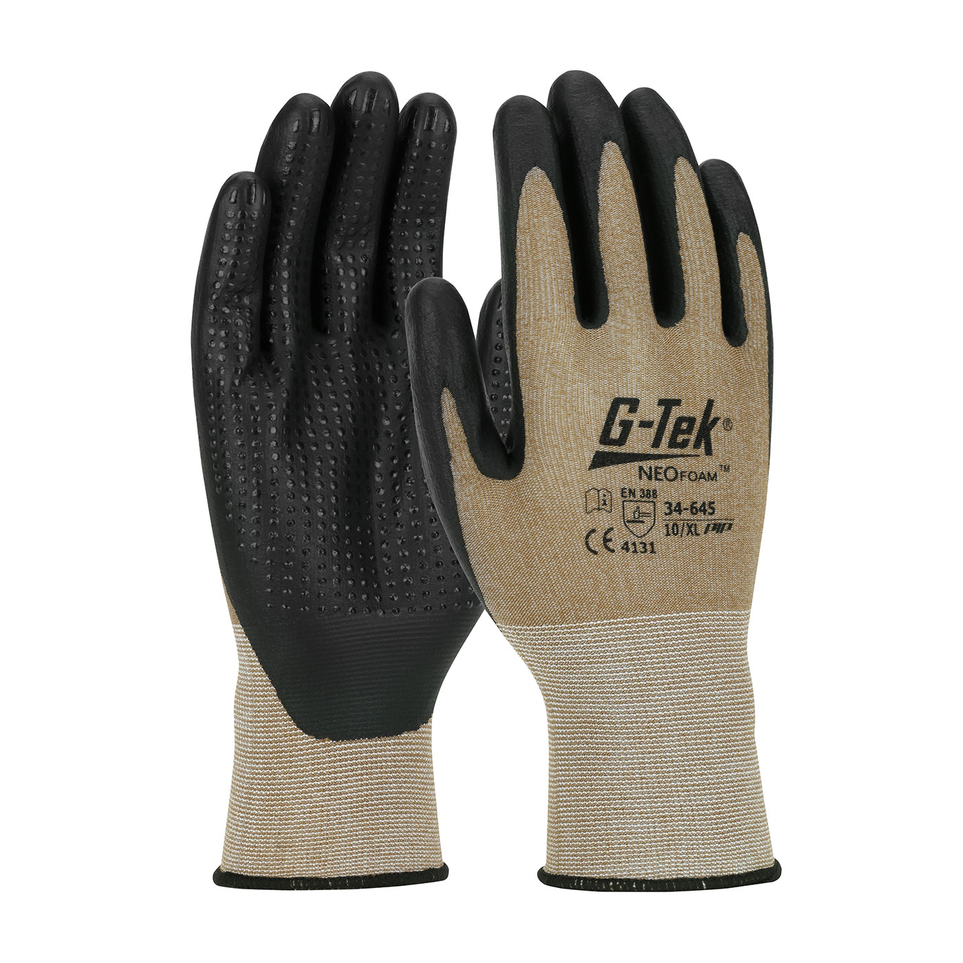 SEAMLESS NYLON GLOVE WITH NEOFOAMĀ® COATED PALM & FINGERS AND MICRO DOT PALM - TOUCHSCREEN COMPATIBLE