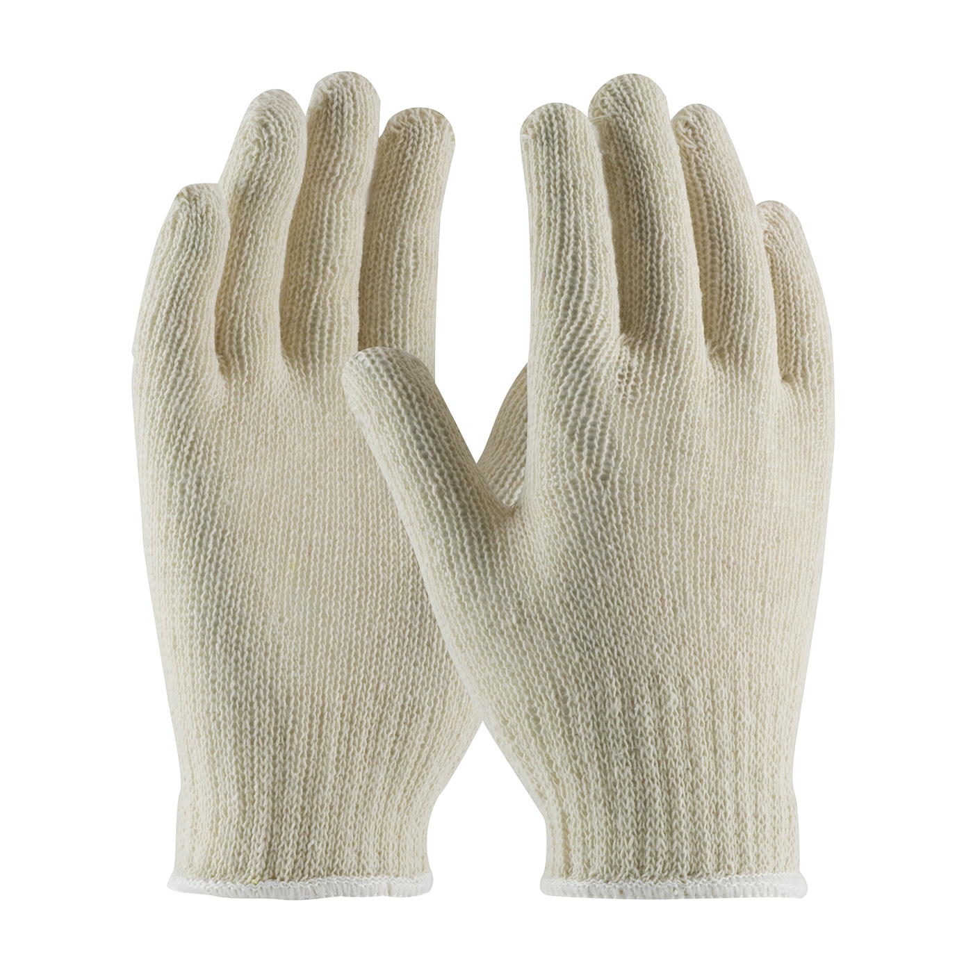 ECONOMY WEIGHT SEAMLESS KNIT COTTON/POLYESTER GLOVE - NATURAL