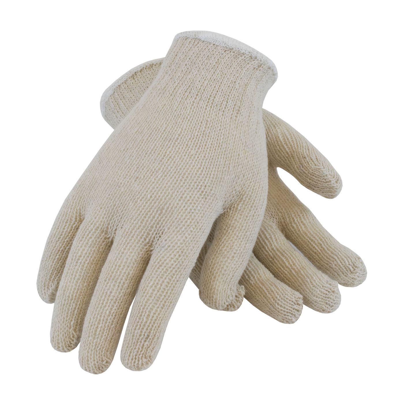 ECONOMY WEIGHT SEAMLESS KNIT COTTON/POLYESTER GLOVE - NATURAL