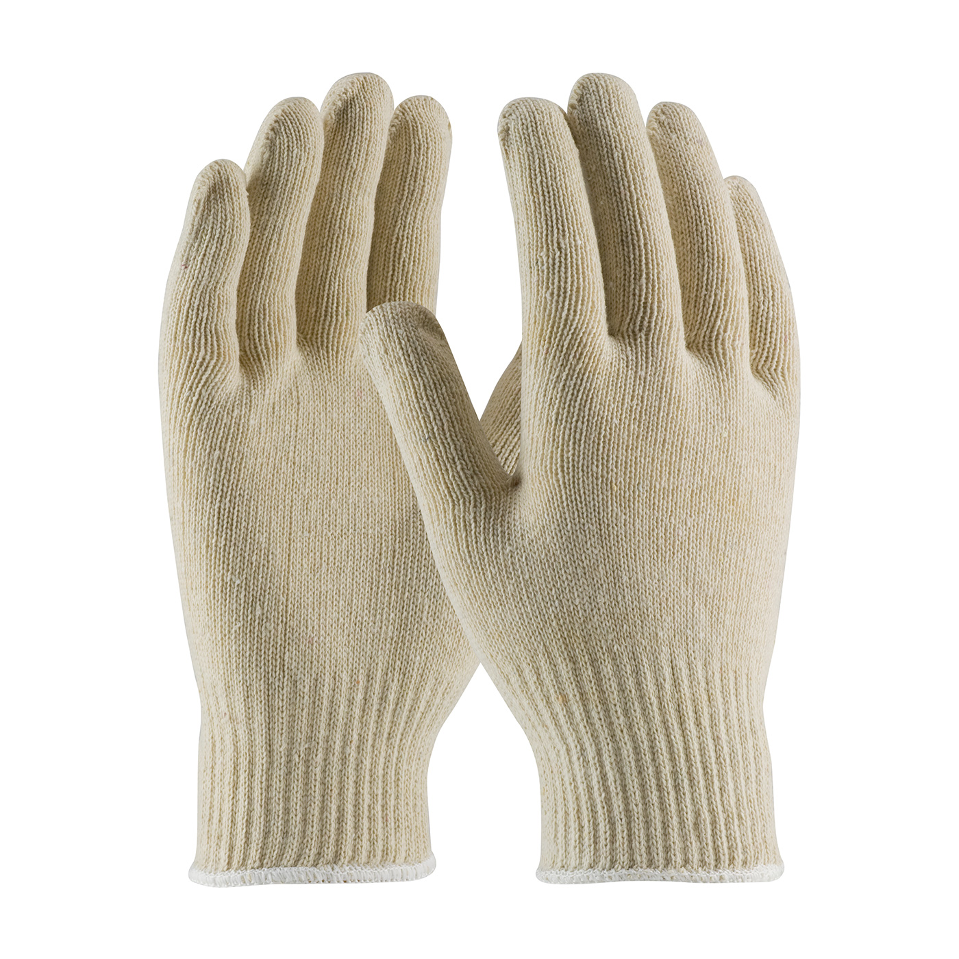 MEDIUM WEIGHT SEAMLESS KNIT COTTON/POLYESTER GLOVE - 10 GAUGE NATURAL