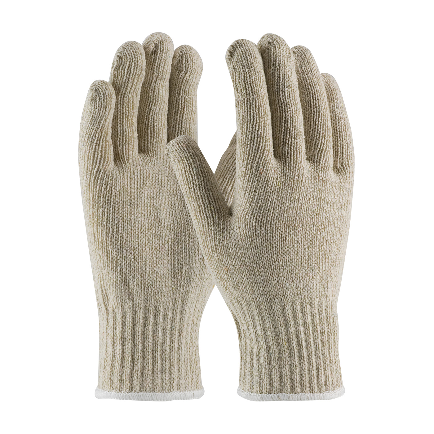 HEAVY WEIGHT SEAMLESS KNIT COTTON/POLYESTER GLOVE - NATURAL