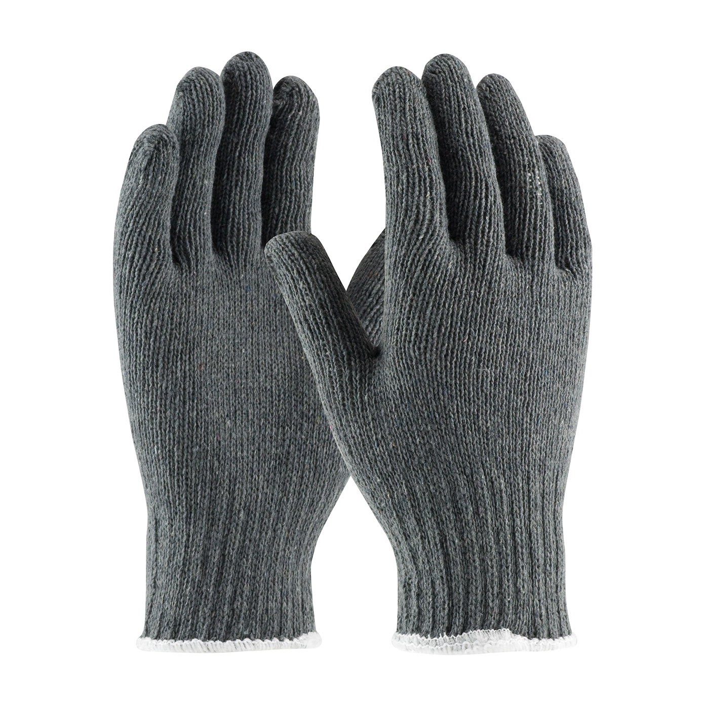 MEDIUM WEIGHT SEAMLESS KNIT COTTON/POLYESTER GLOVE - GRAY