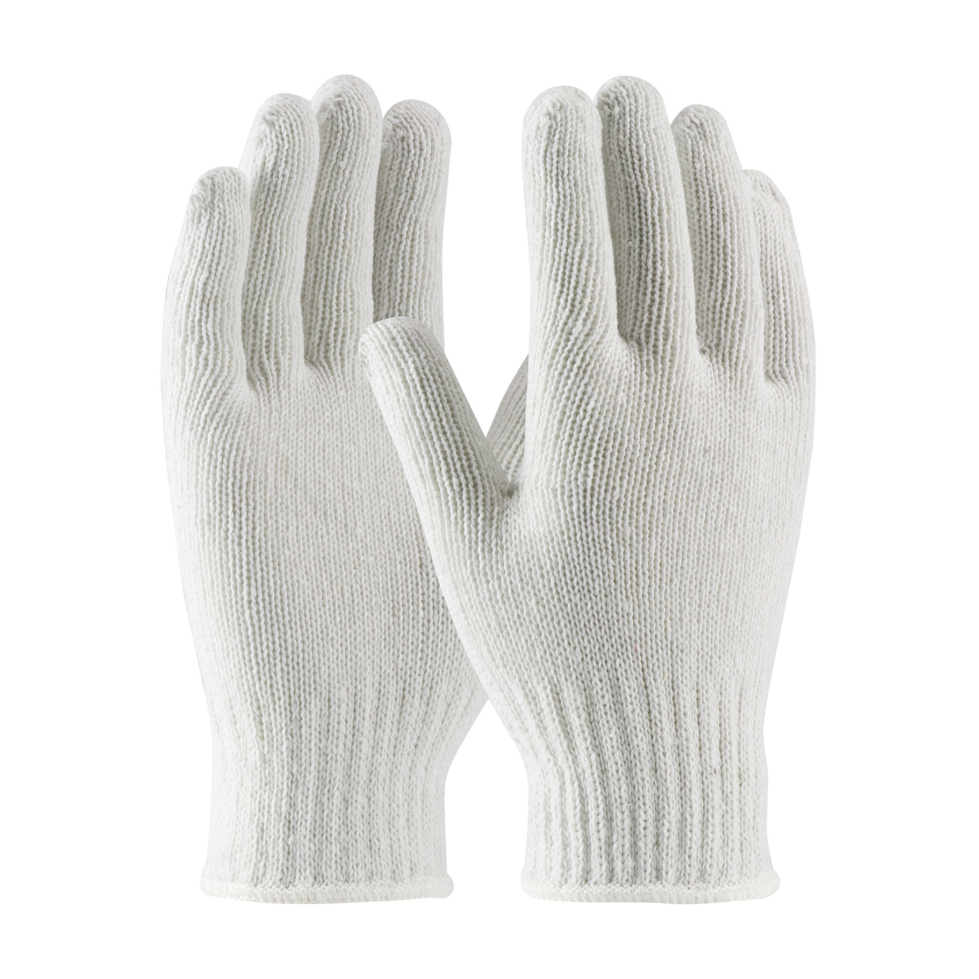 MEDIUM WEIGHT SEAMLESS KNIT COTTON/POLYESTER GLOVE - WHITE