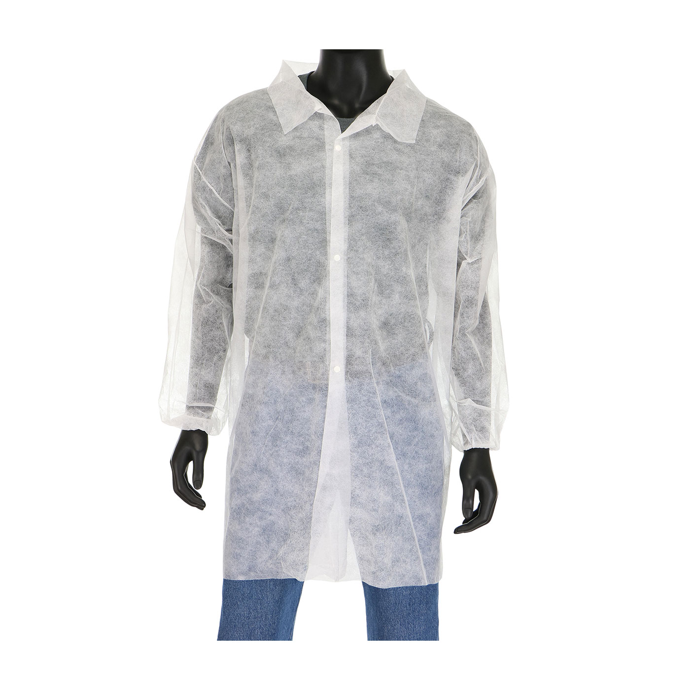 STANDARD WEIGHT SBP LAB COAT WITH ELASTIC WRIST - NO POCKET