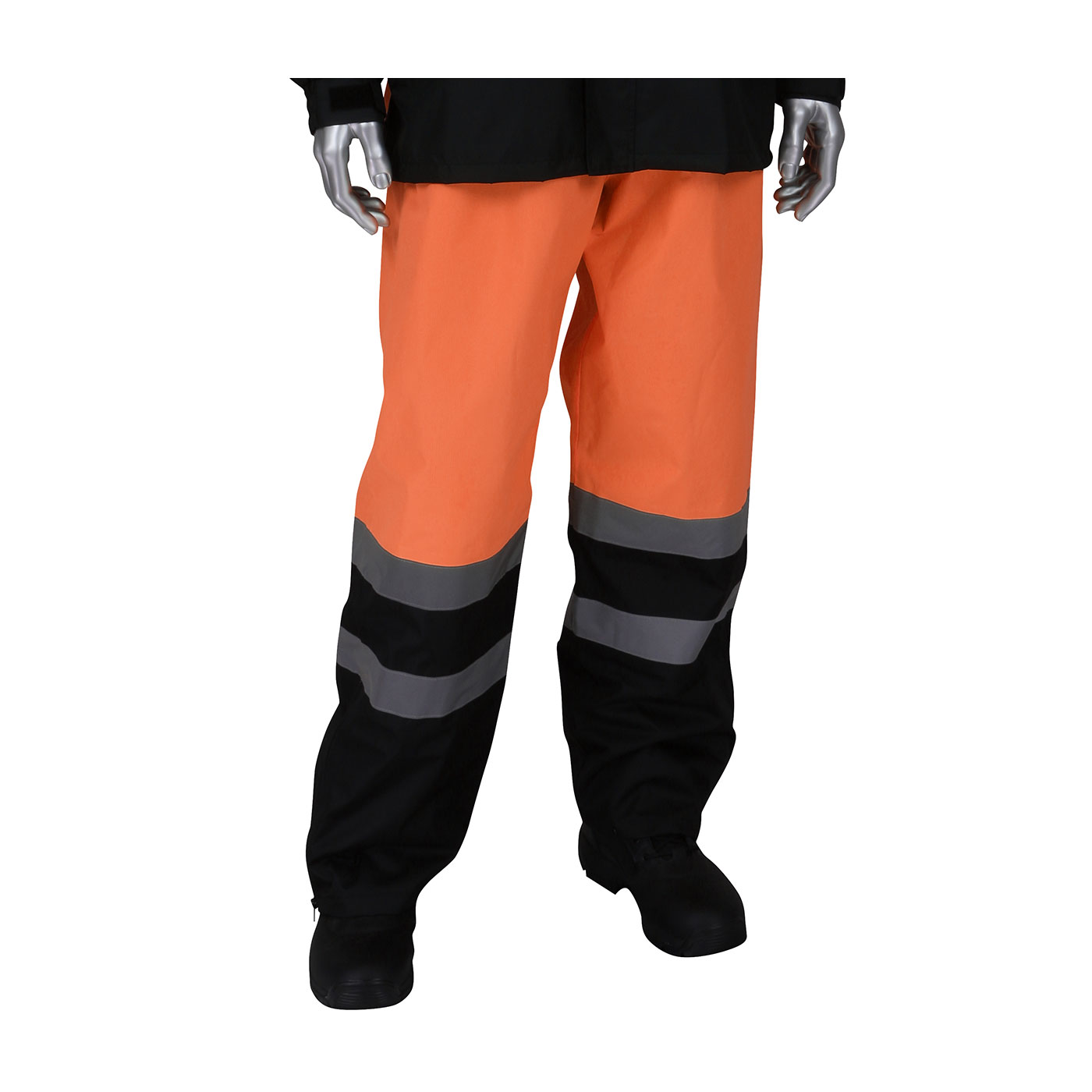 ANSI CLASS E VALUE ALL PURPOSE WATERPROOF PANTS WITH BLACK BOTTOMS