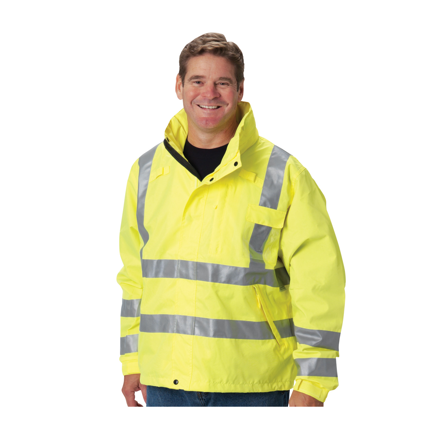 ANSI TYPE R CLASS 3 HEAVY DUTY WATERPROOF BREATHABLE JACKET