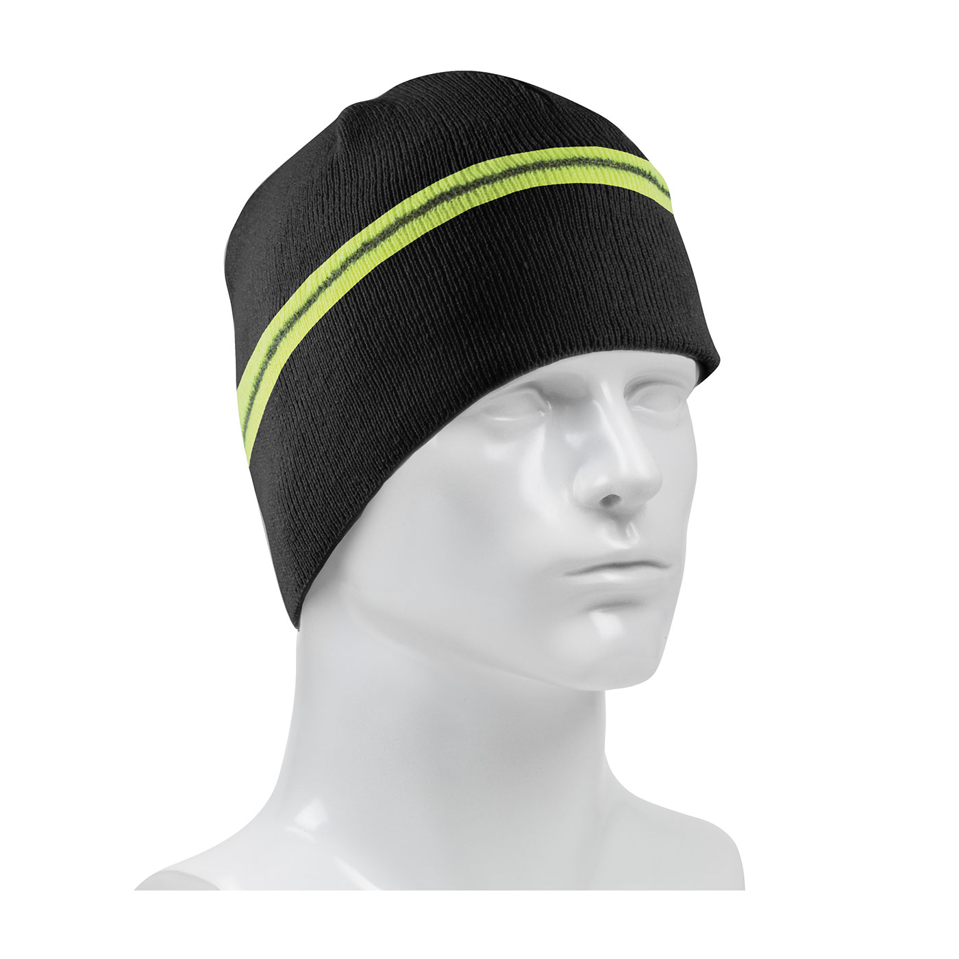 WINTER BEANNIE CAP WITH REFLECTIVE STRIPE