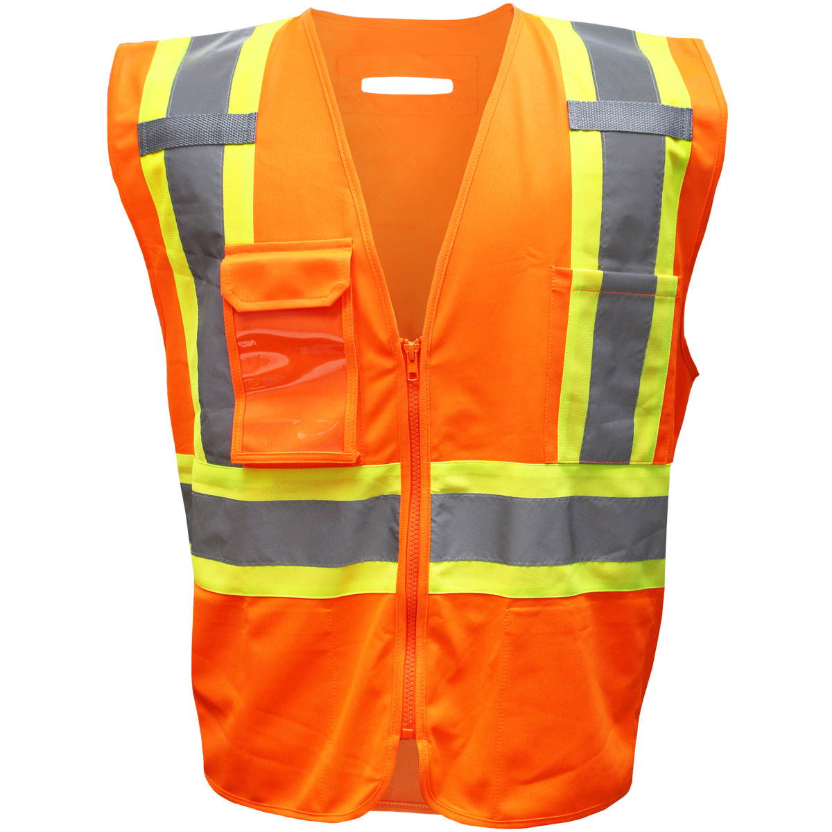 ANSI TYPE R CLASS 2 TWO-TONE POLYESTER VEST WITH "D" RING ACCESS