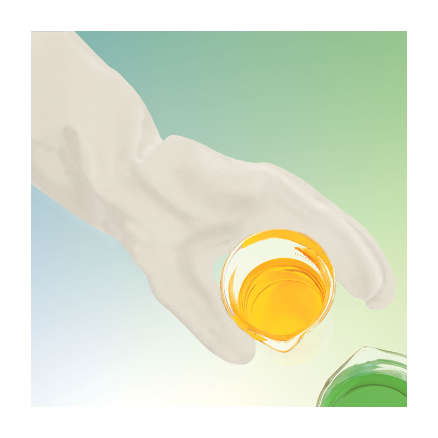 14" CHLOROSULFONATED POLYETHYLENE (CSM) GLOVE - 15 MIL