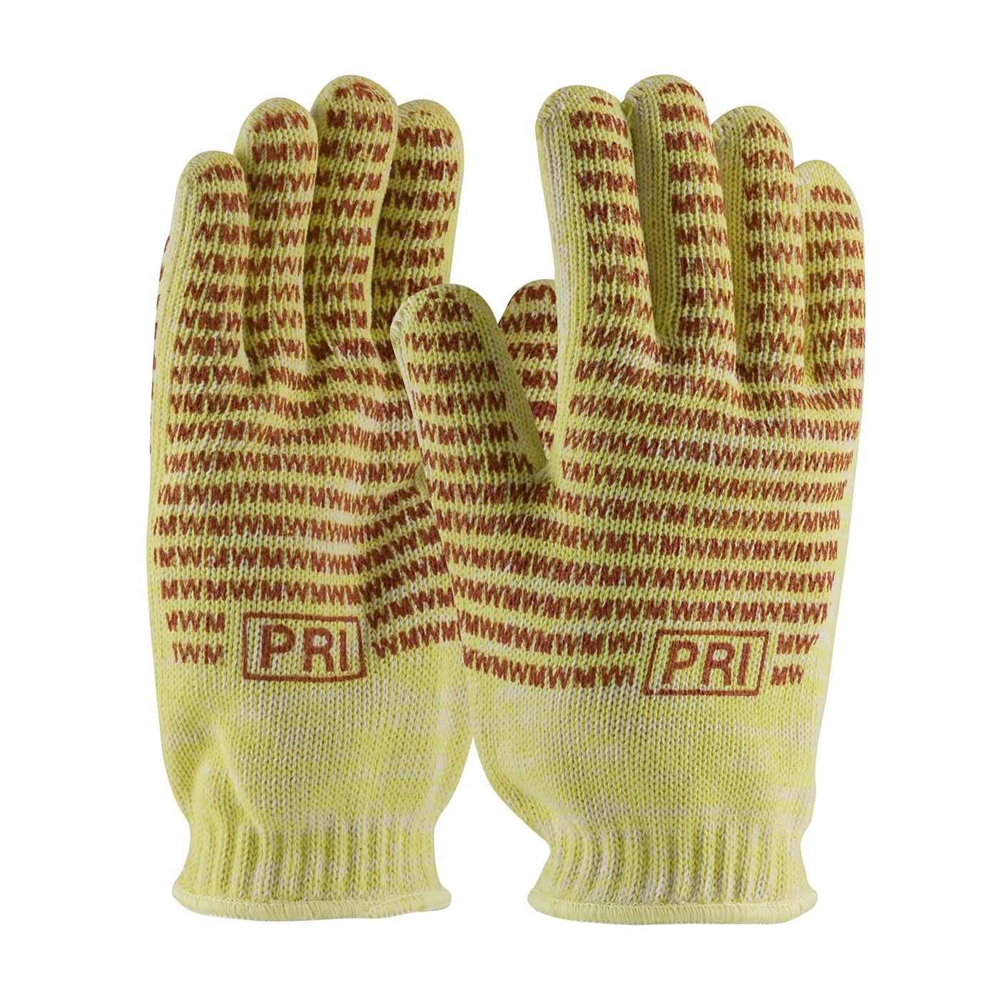 KEVLAR® / COTTON SEAMLESS KNIT HOT MILL GLOVE WITH COTTON LINER AND DOUBLE-SIDED EVERGRIP™ NITRILE COATING - 24 OZ