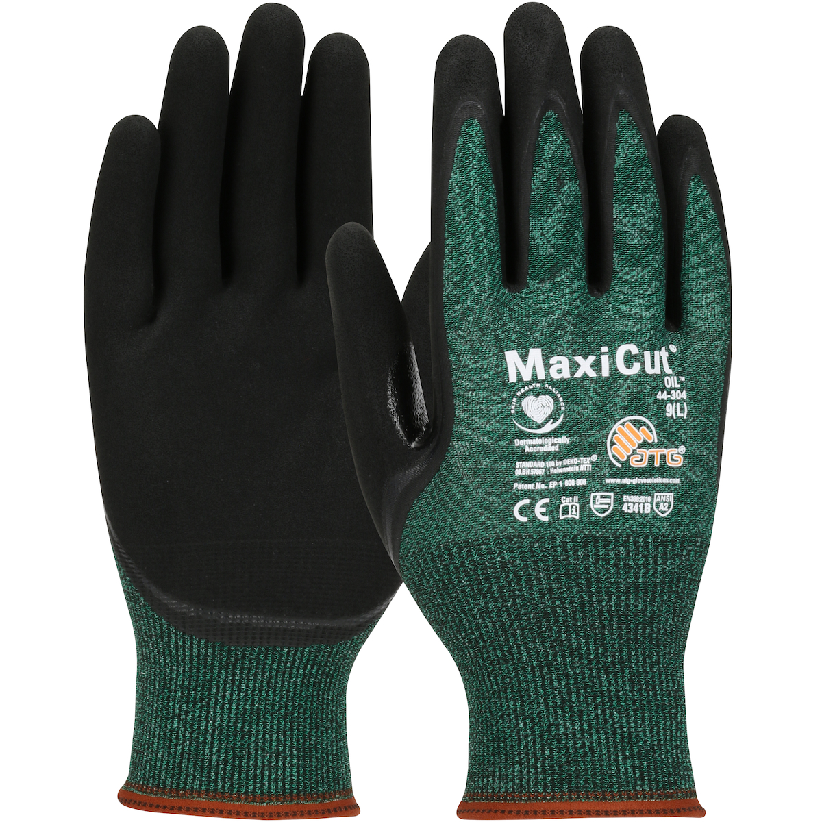 SEAMLESS KNIT ENGINEERED YARN GLOVE WITH NITRILE COATED MICROFOAM GRIP ON PALM & FINGERS
