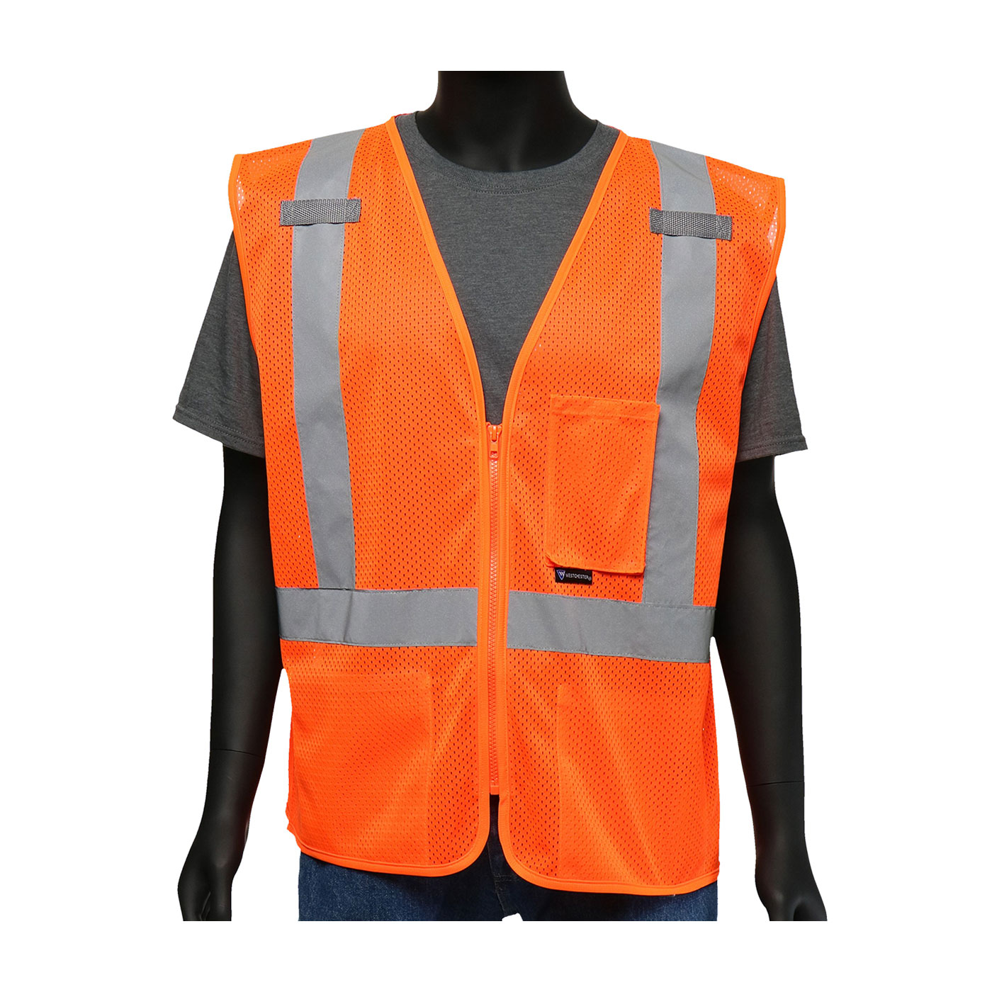 ANSI TYPE R CLASS 2 THREE POCKET MESH VEST