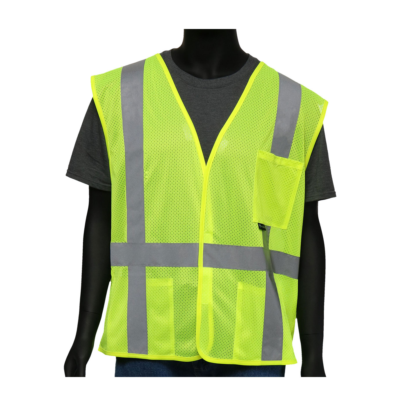 ANSI TYPE R CLASS 2 FR TREATED THREE POCKET MESH VEST