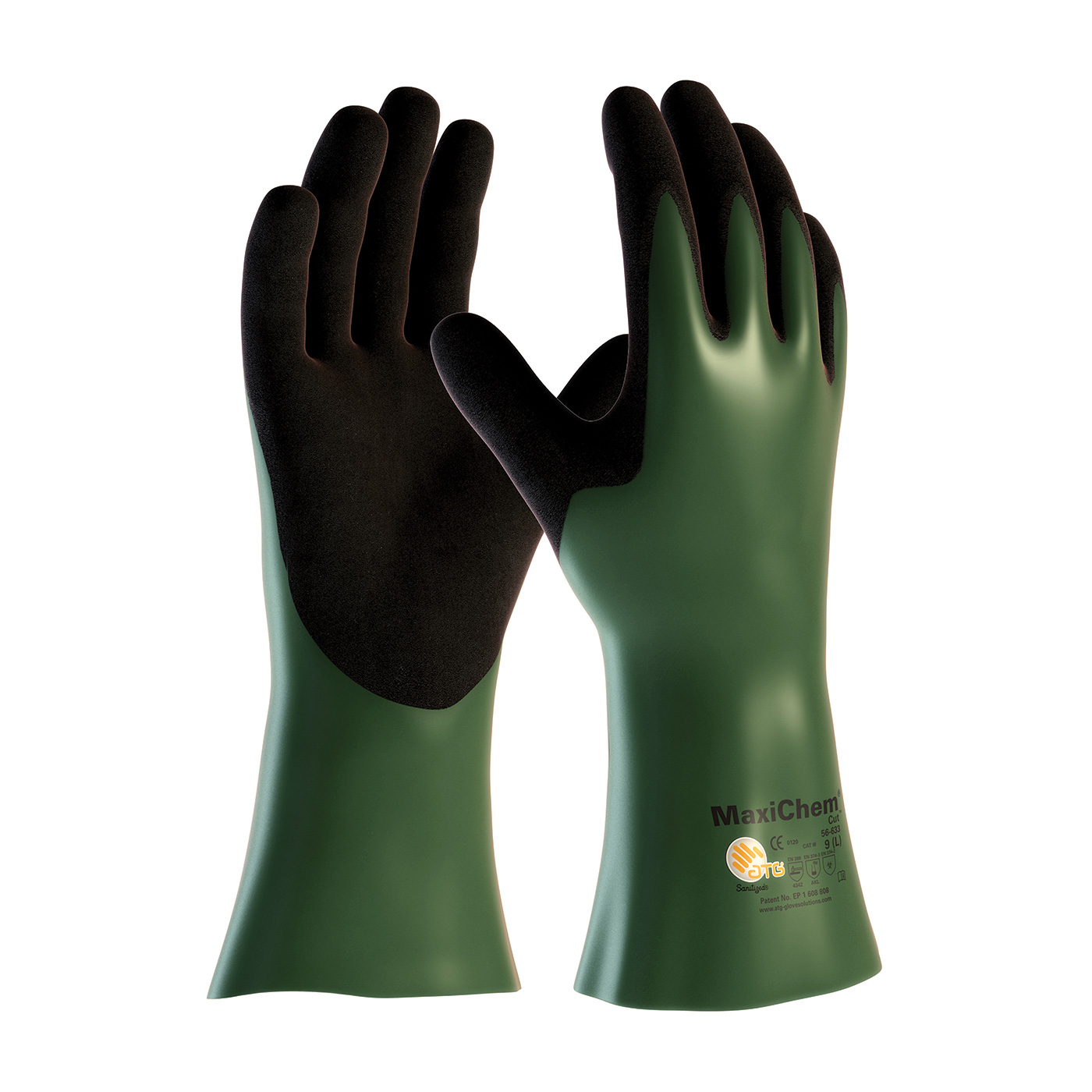 NITRILE BLEND COATED GLOVE WITH HPPE LINER AND NON-SLIP GRIP ON PALM & FINGERS - 12"