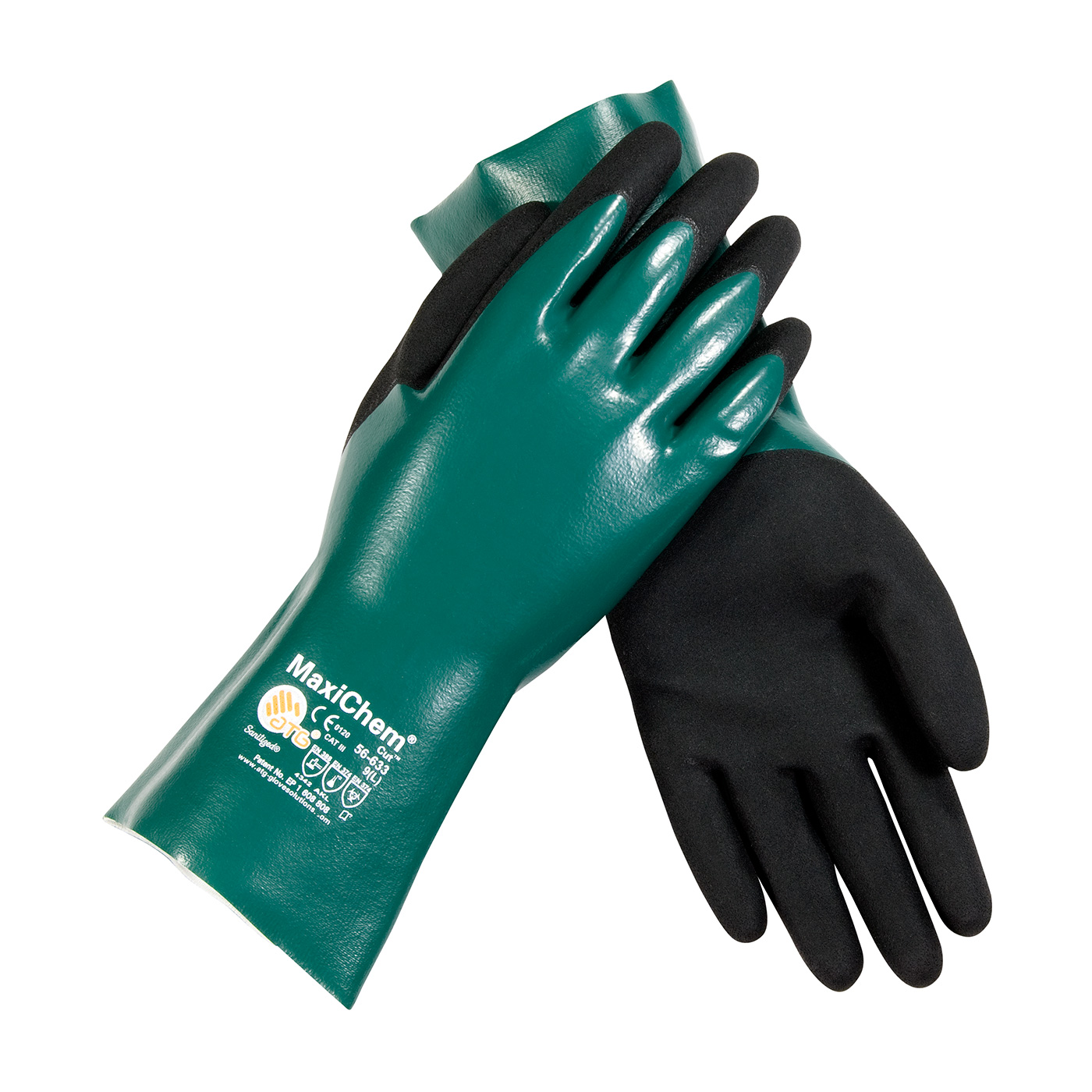NITRILE BLEND COATED GLOVE WITH HPPE LINER AND NON-SLIP GRIP ON PALM & FINGERS - 12"