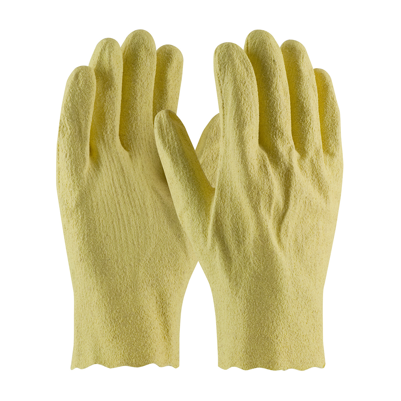 TEXTURED VINYL COATED GLOVE WITH INTERLOCK LINER