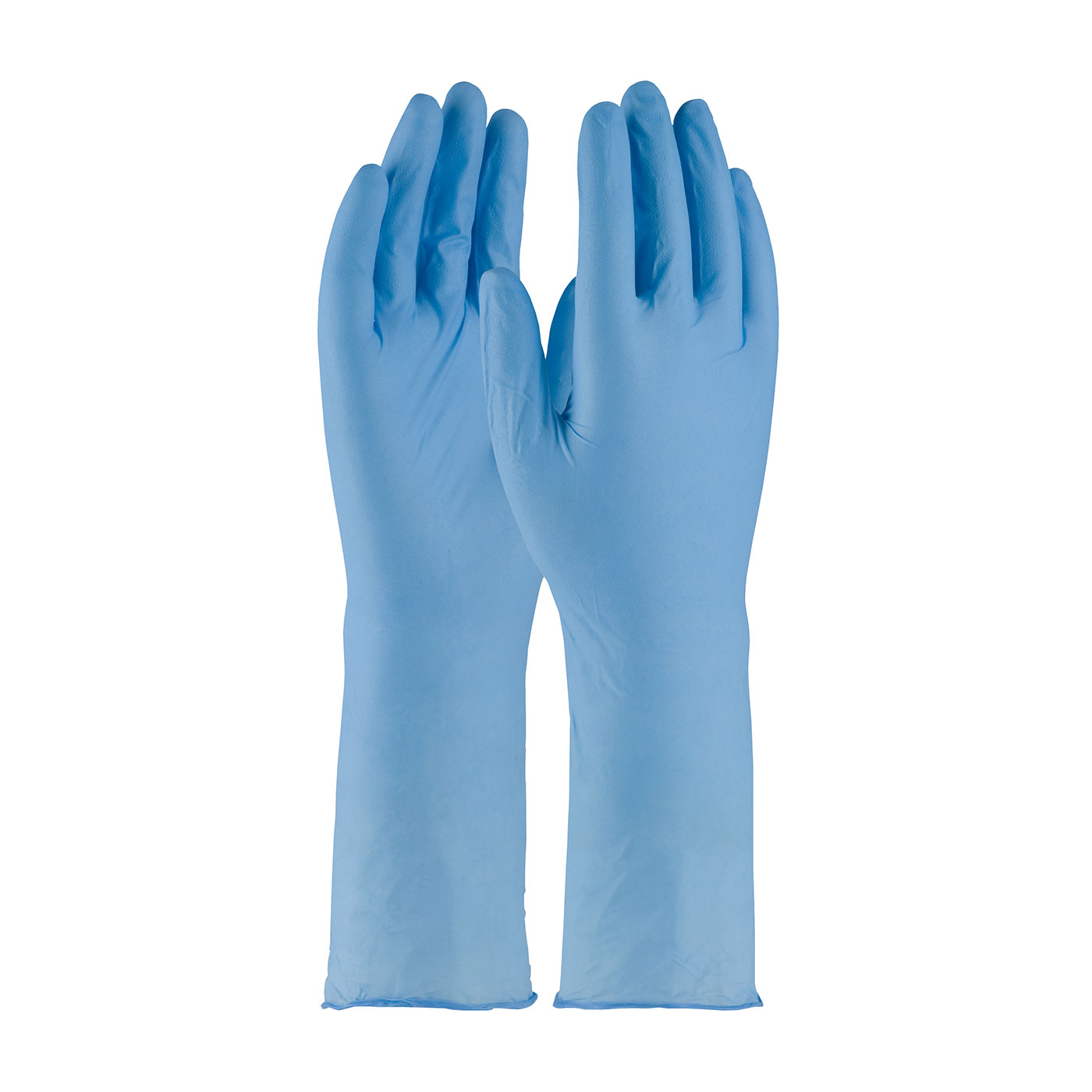 DISPOSABLE NITRILE GLOVE, POWDER FREE WITH TEXTURED GRIP AND EXTENDED CUFF - 6 MIL